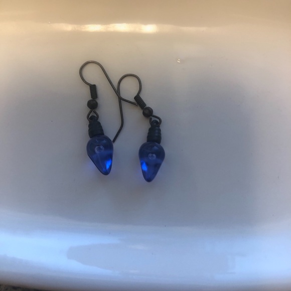Christmas Light Bulbs Earrings - Picture 2 of 2